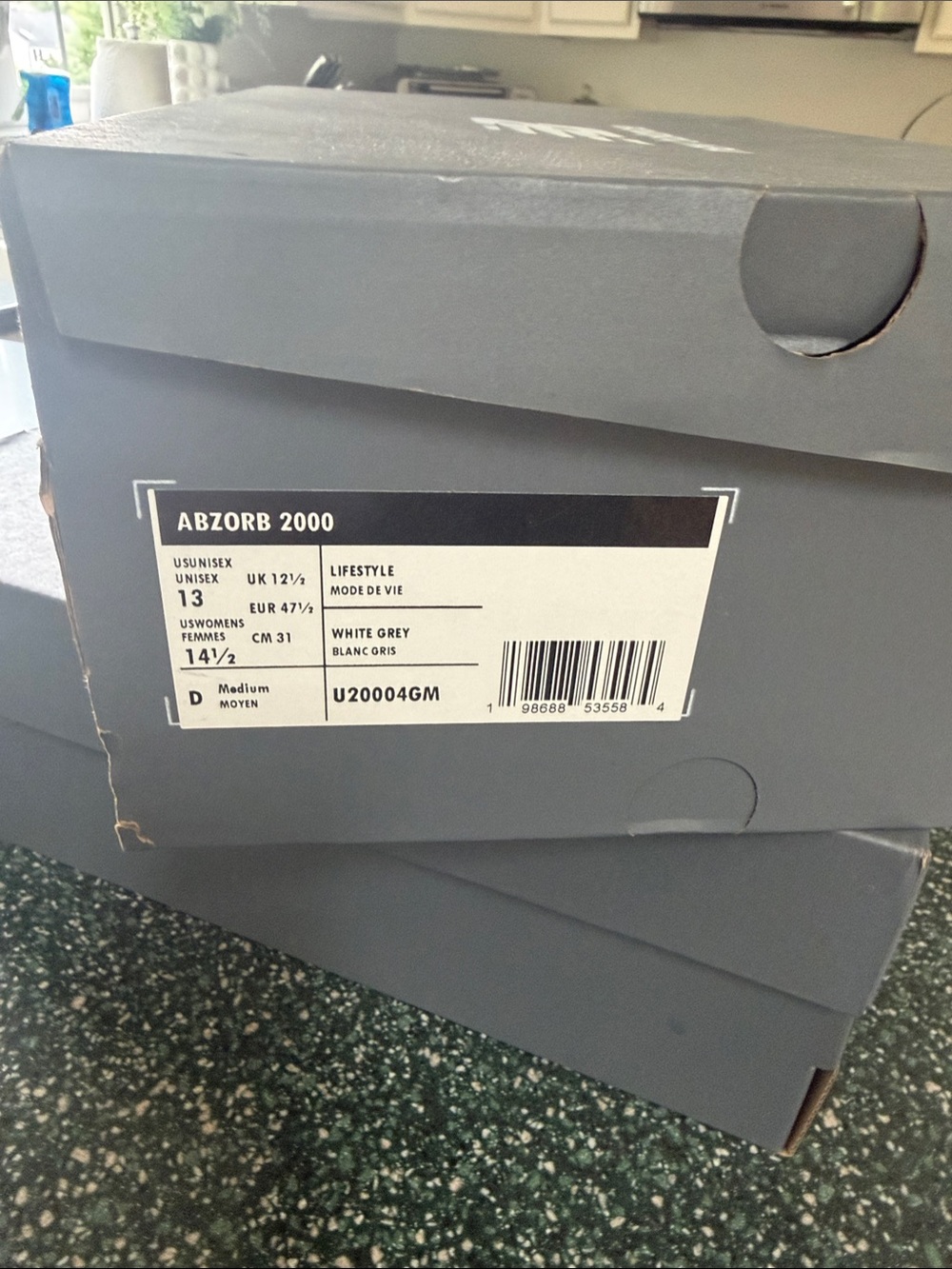 New Balance ABZORB 2000 Box in White and Grey